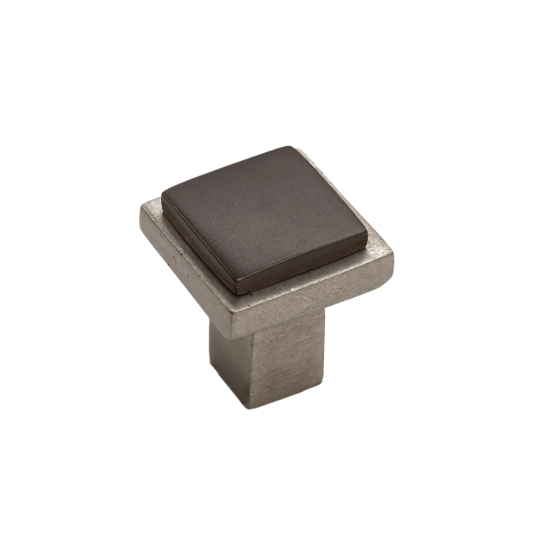 Bronze Contemporary Square Flat Knob 1-1/4″