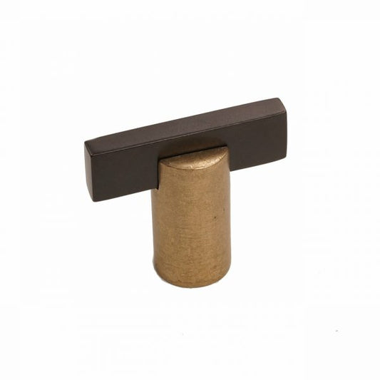 Bronze T-Knob Round Base 1-1/2″