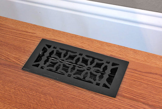 Cast Iron Floor Vent – Legacy Scroll Style – Multiple Sizes
